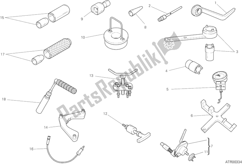 All parts for the 01a - Workshop Service Tools, Engine of the Ducati Diavel Xdiavel S Thailand 1260 2016